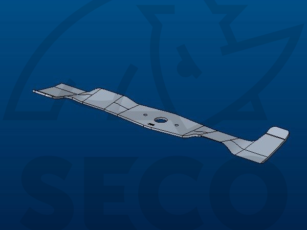 Nôž ľavý mulčovací, zodolnený S532050422903 - žacie 102cm