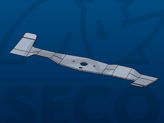 Nôž pravý mulčovací, zodolnený S532050422913 - žacie 102cm